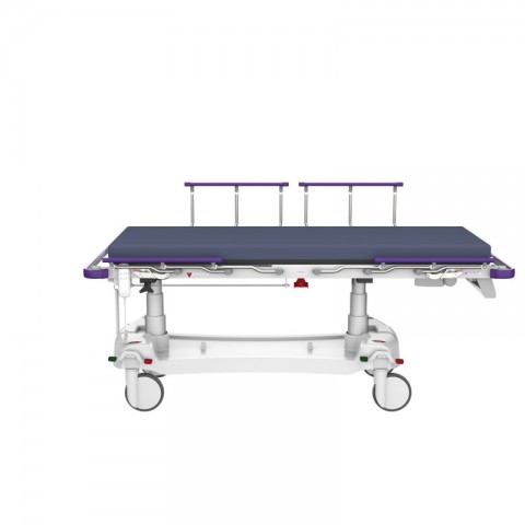 <h5 class="lightbox-heading">Slide to foot</h5>Unlock and move the top 260mm towards the foot end from the centre position.<div class="d-none d-lg-block">Release the top lock and easily slide the stretcher top back or forwards to position your patient without having to significantly move the heavy C-arm imaging camera.</div>